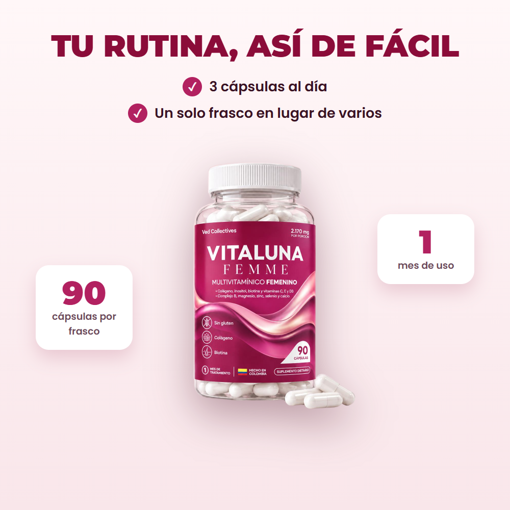 Rutina diaria con Vitaluna Femme